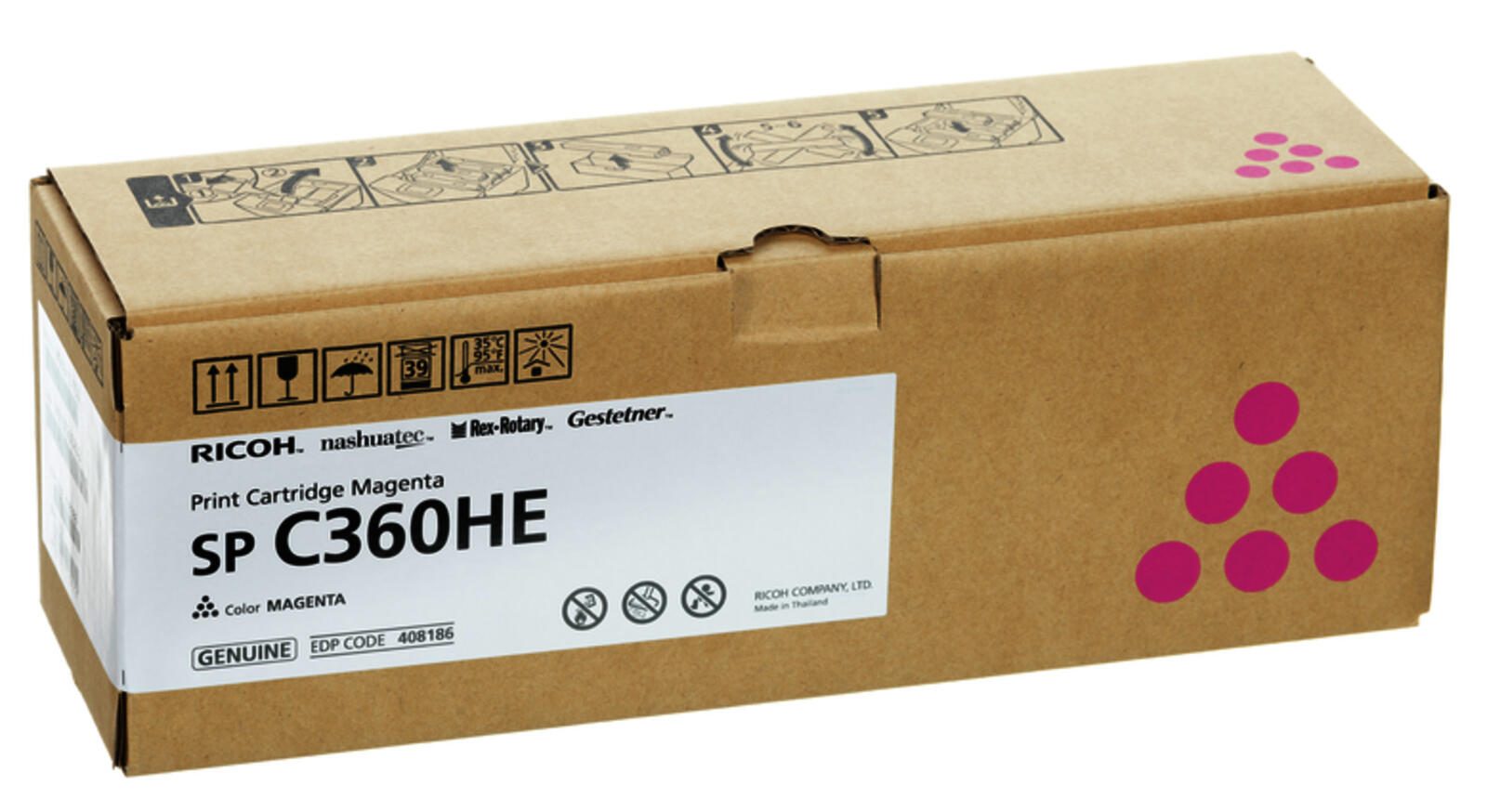 Ricoh Original Toner magenta 5.000 Seiten (408186) Ricoh SP C360DNW Ricoh Original Toner magenta 5.000 Seiten (408186) Ricoh SP C360DNW